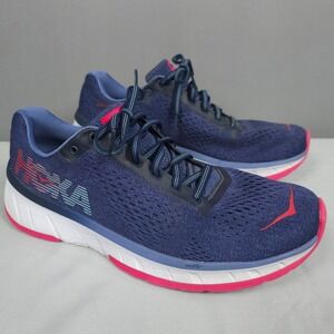 Hoka Cavu Shoes Women Size 9 Navy Blue Pink White Running Sneaker